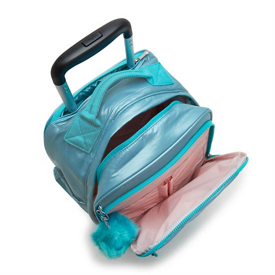 Sacs À Dos Kipling Gaze Large Metallic Rolling Turquoise | FR 1685EB